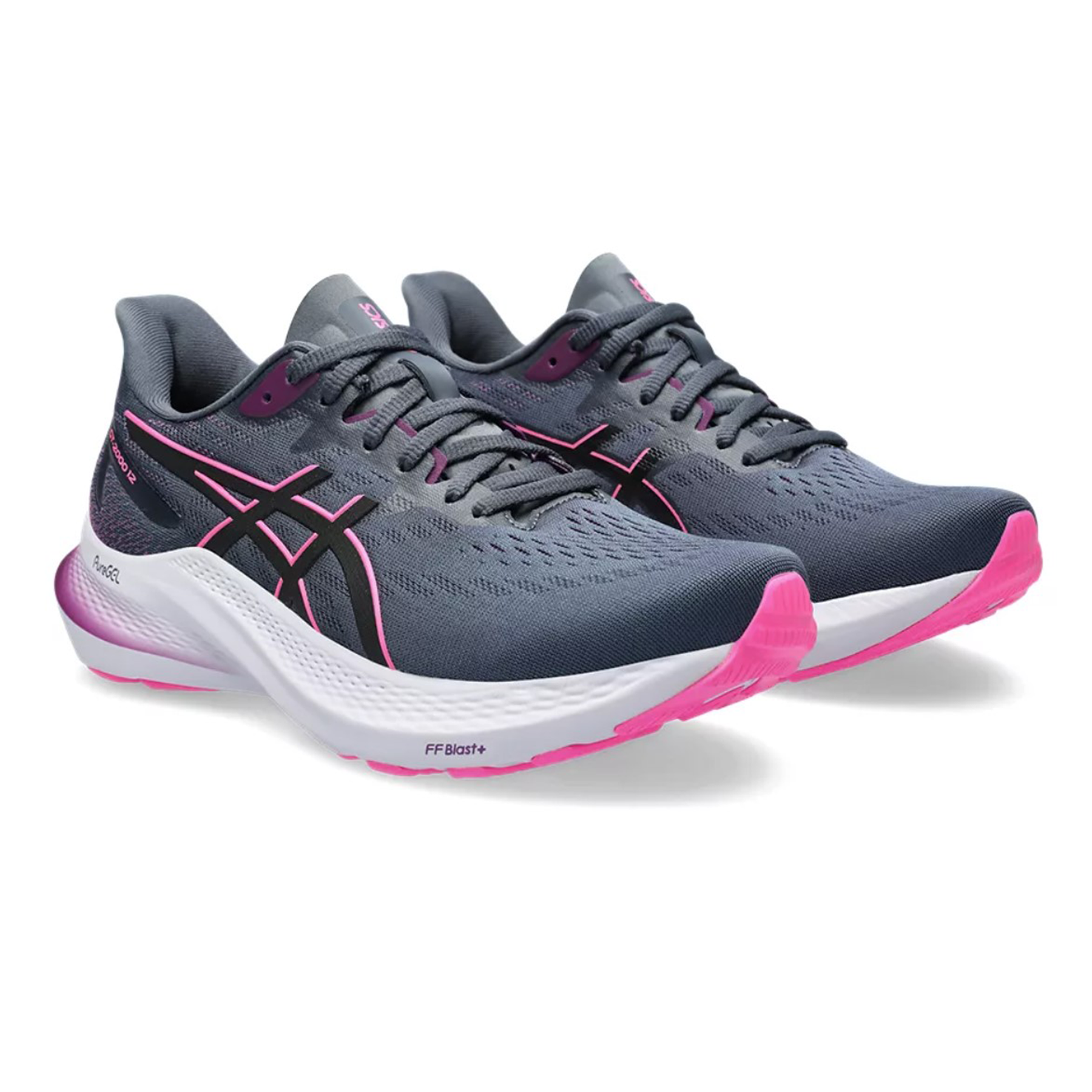 Asics Womens GT 2000 12 Tarmac Black Stability Run North West