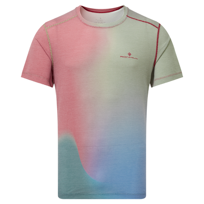 RonHill Mens Tech Golden Hour Tee - Jam/Deep Lagoon