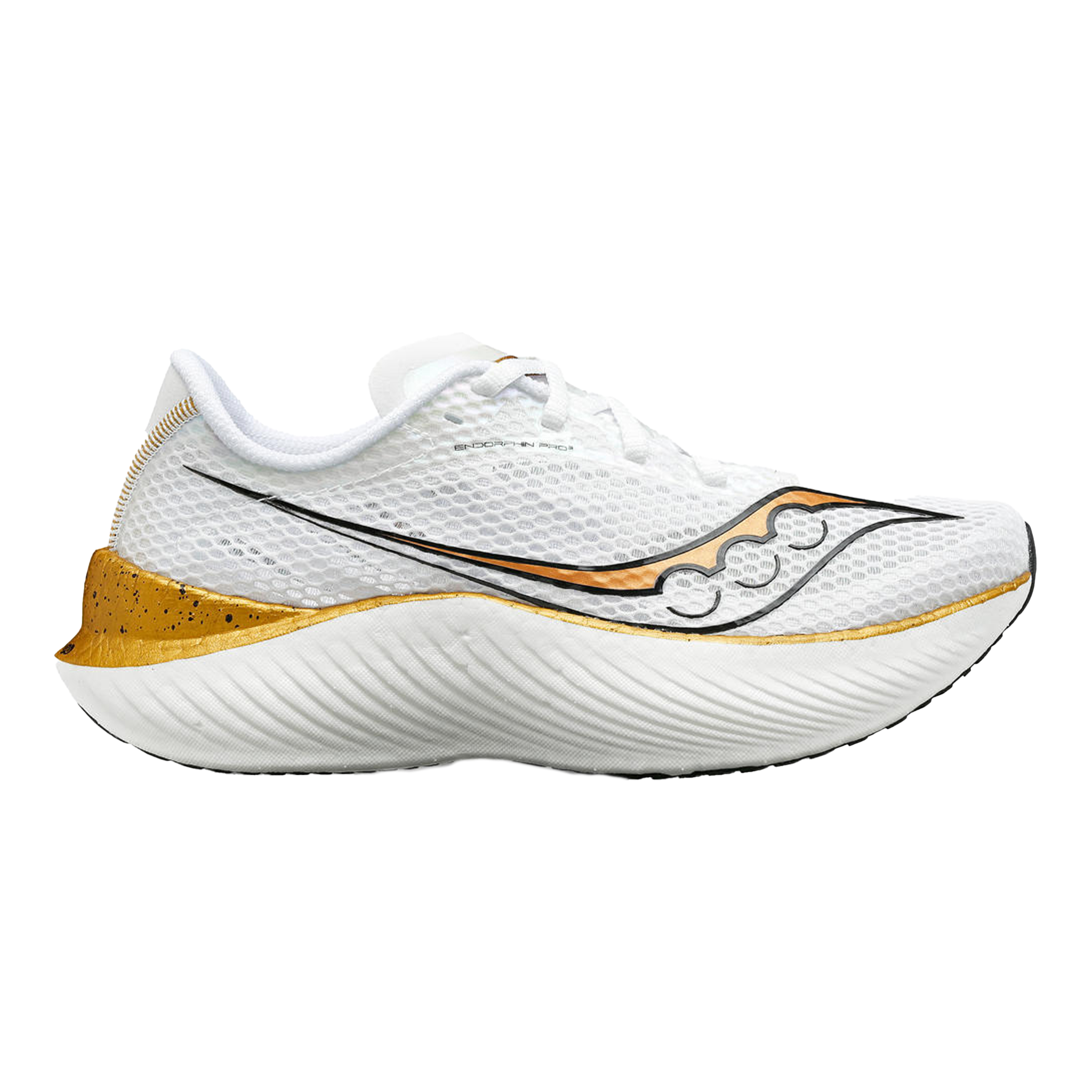 Saucony Womens Endorphin Pro 3 - White/Gold - Neutral