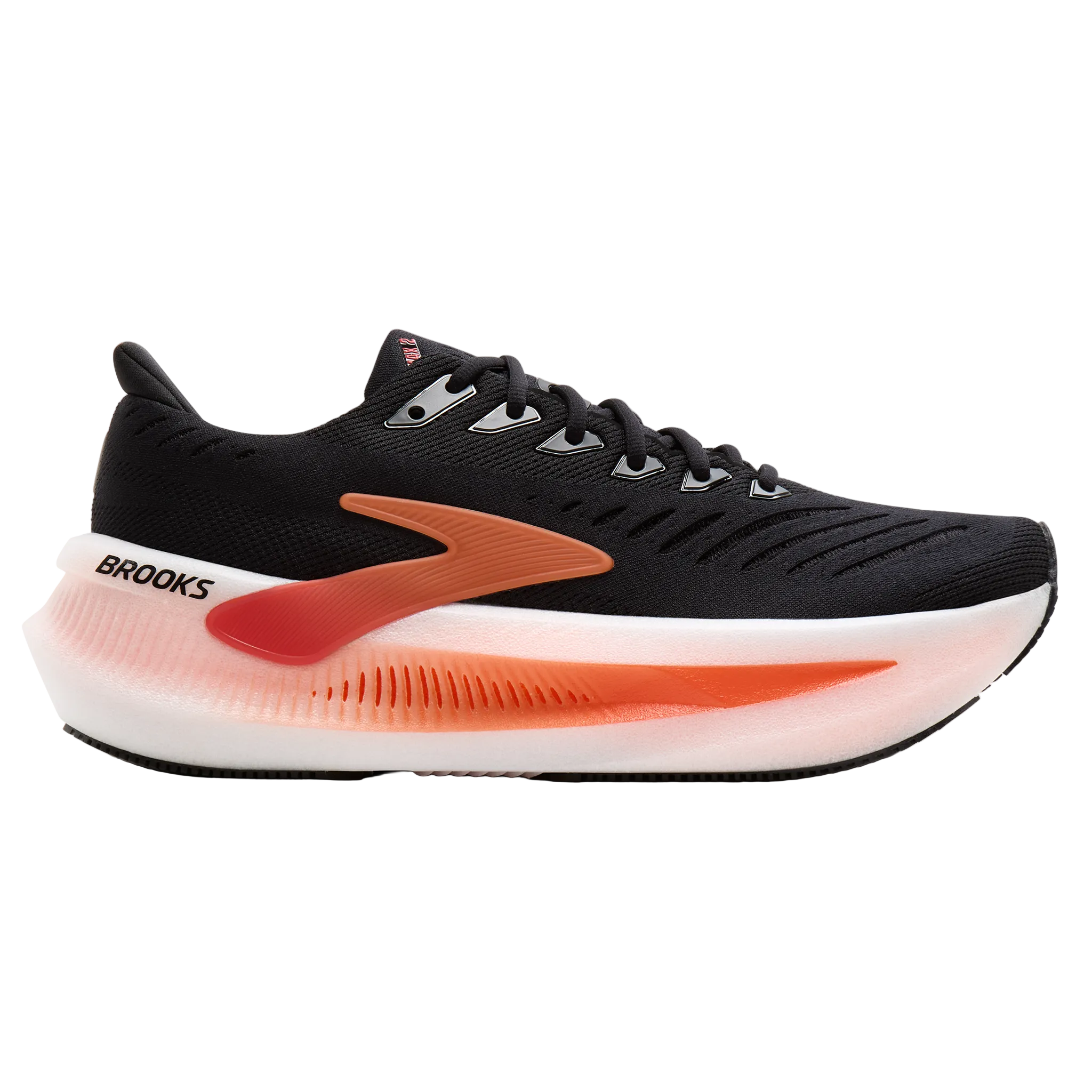 Brooks Mens Glycerin Max 2 - Black/Tigerlilly/Orange - Neutral - AW26