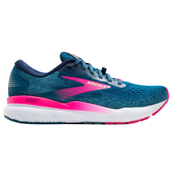 Brooks Womens Ghost 16 GTX - Moroccan Blue/Pink/Yellow - Neutral