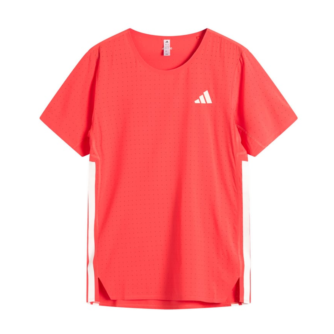 Adidas Mens Adizero Tee - Semi Lucid Red