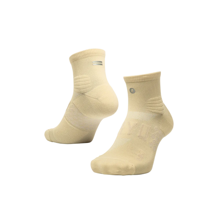 SHYU Racing Quarter Crew Socks - Latte/Latte/Latte