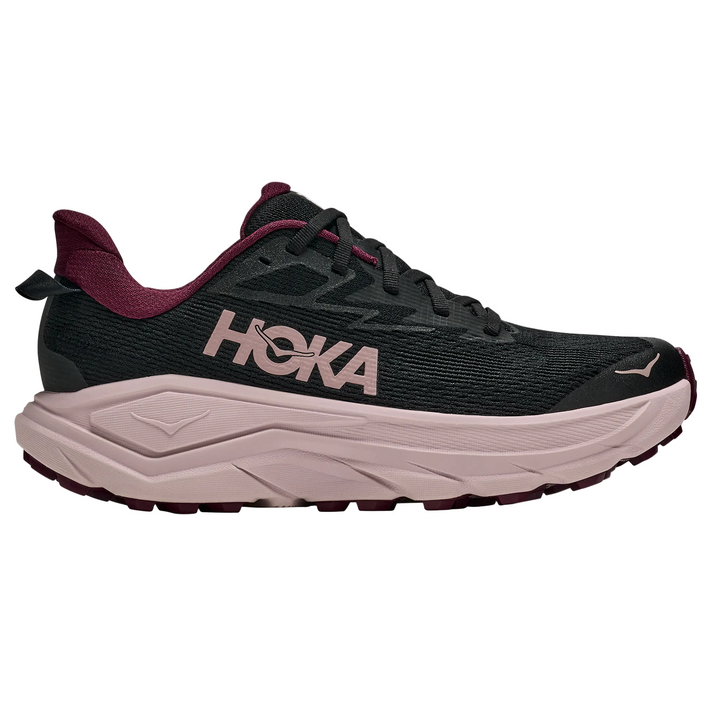 Hoka Womens Challenger 8 - Black/Pink Opal - Trail - AW26