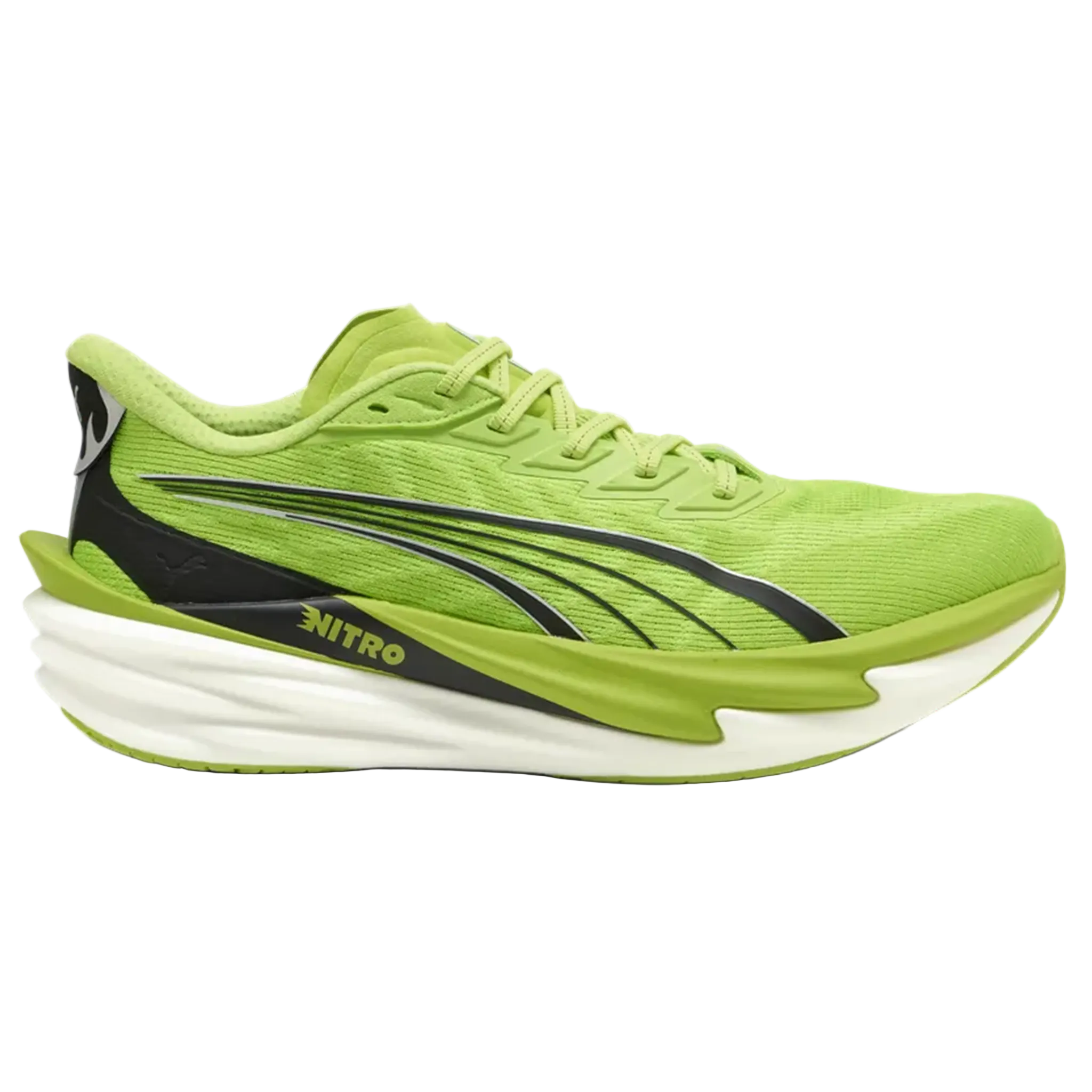 Puma Mens Deviate NITRO 4 - Sunny Lime/Puma Black - Neutral - AW26