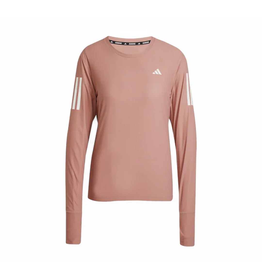 Adidas Womens Own the Running Long Sleeve Top  - Warm Clay