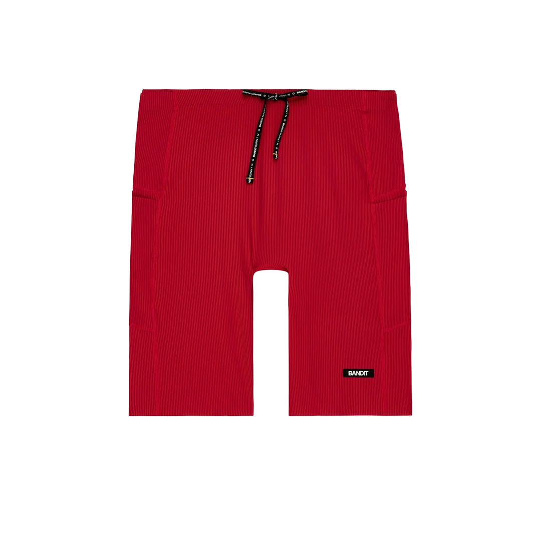 Bandit Men's Striped Cadence Half Tights - Oxide Red/Signal Red - AW26