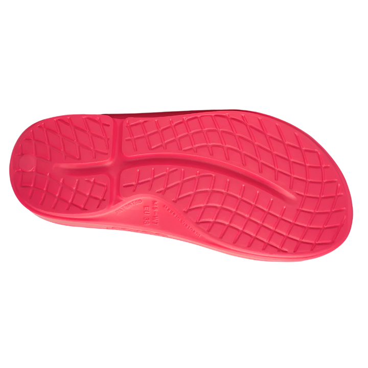 Oofos OOahh Womens Recovery Slide - Neon Berry