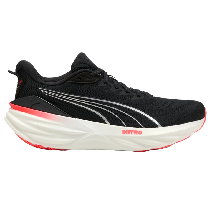 Puma Mens ForeverRun NITRO 3 - Puma Black/Ultra Red - Stability - AW26