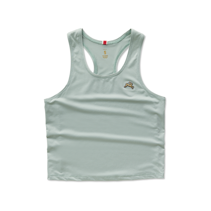 Tracksmith Womens Twilight Crop Tank - Jadeite - SS26