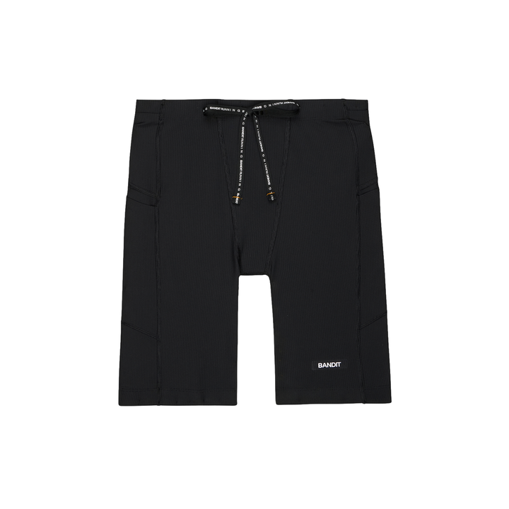 Bandit Mens Striped Cadence™  7" Pocket Half Tights - Black - AW26