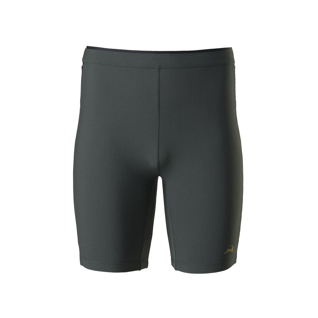 Tracksmith Mens Twilight Half Tights (Lined) - Urban/Black - SS26