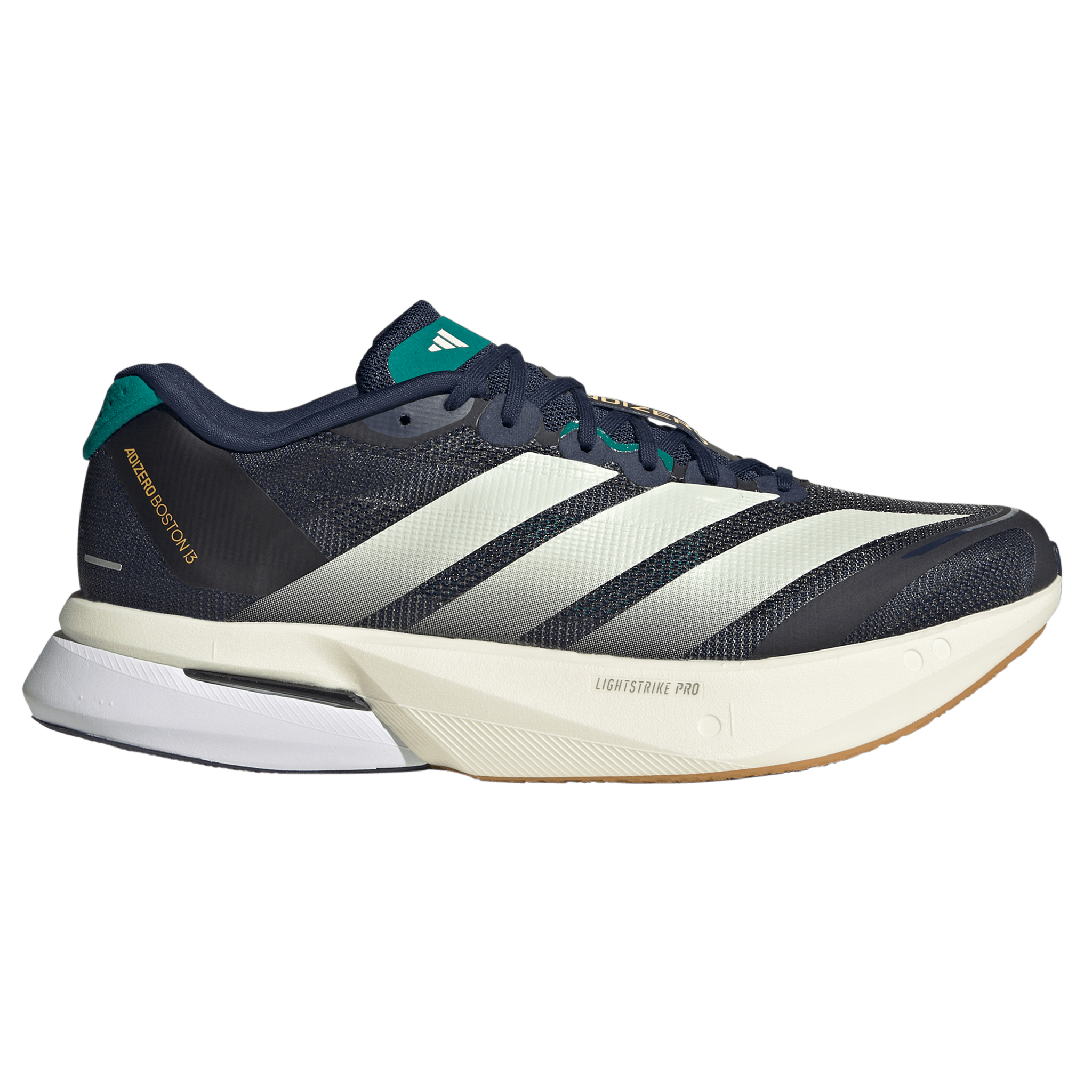 Adidas Mens Adizero Boston 13 - Night Indigo/Wonder White/Equipment Green - Neutral - AW26