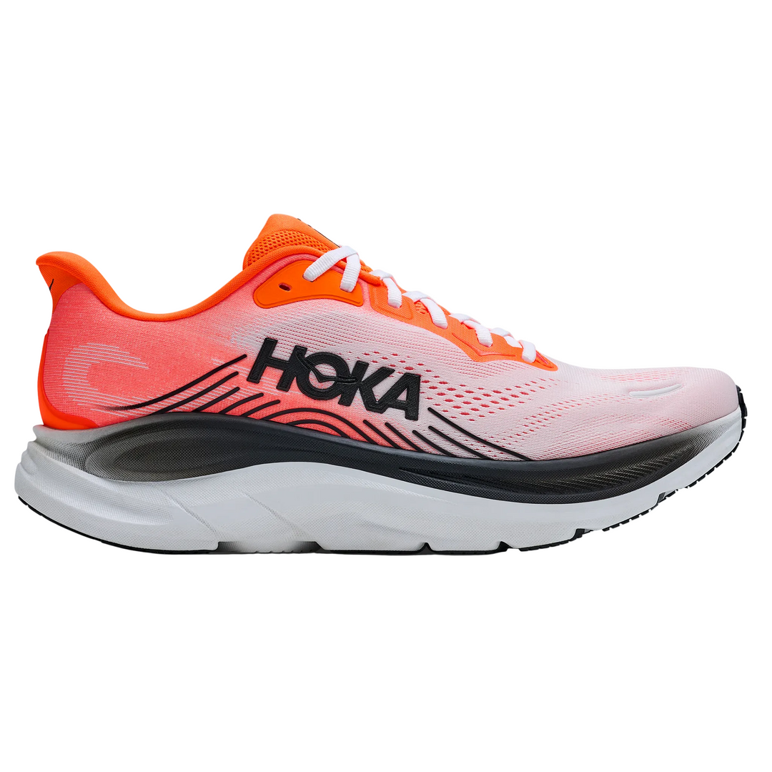 Hoka Mens Clifton 11 - Neon Tangerine/Frost - Neutral - AW26
