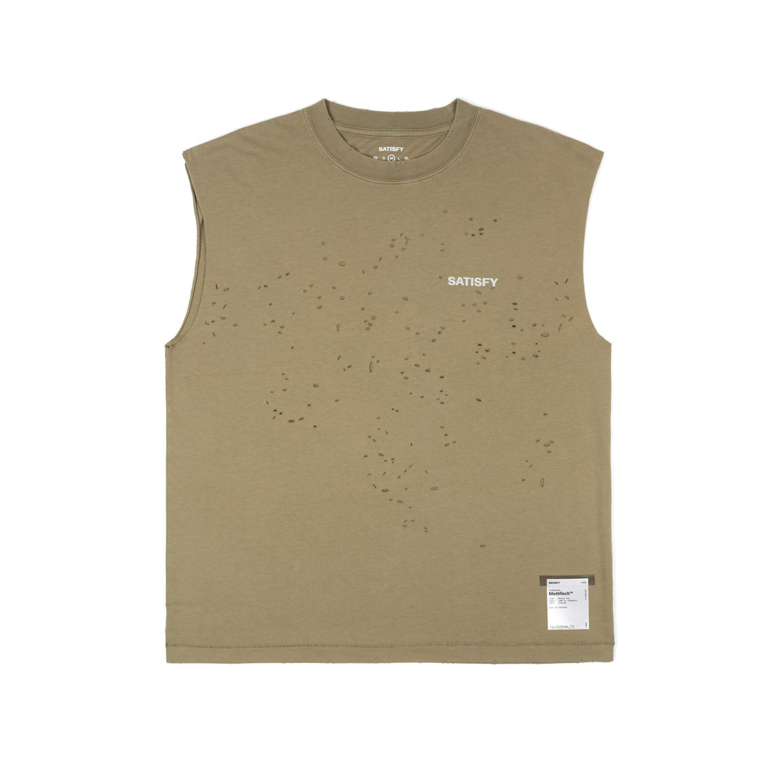 Satisfy Mens MothTech Muscle Tee - Aged Capers - AW26