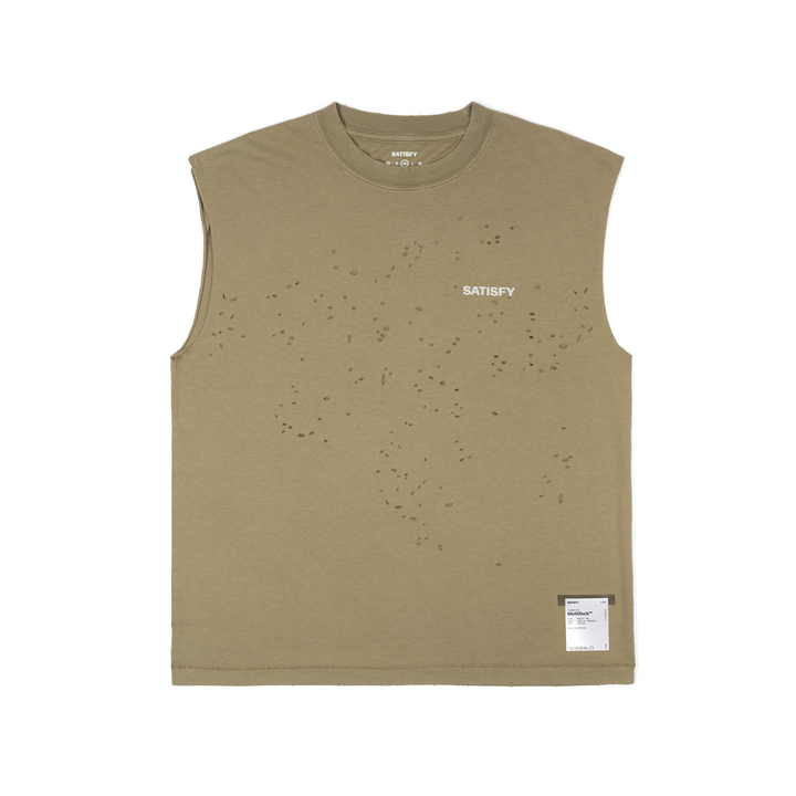 Satisfy Mens MothTech Muscle Tee - Aged Capers - AW26