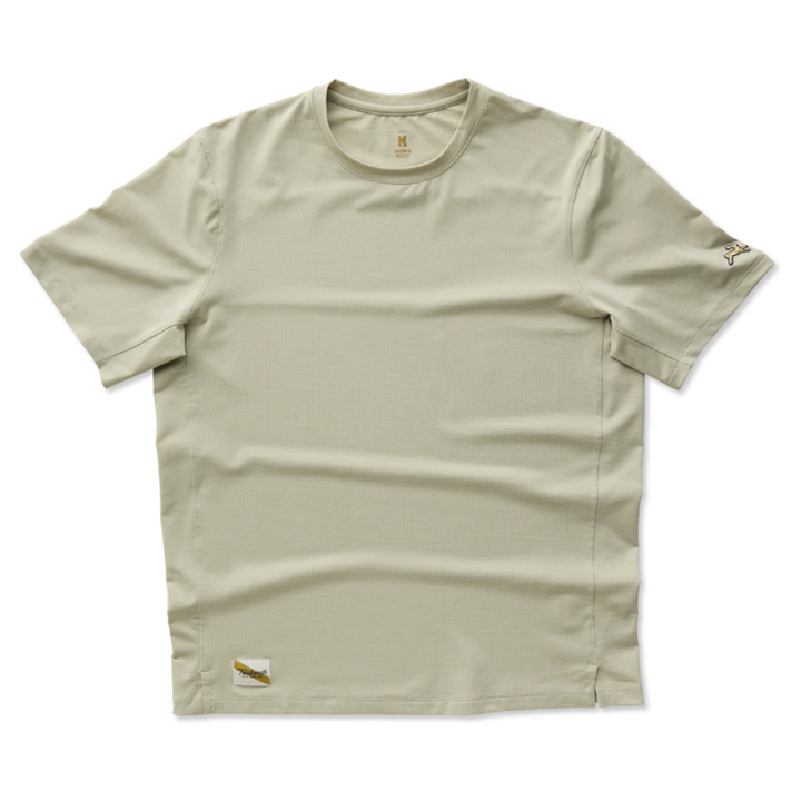 Tracksmith Mens Session Tee - Moss Grey