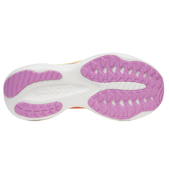 Saucony Womens Ride 19 - Fire/Orchid - Neutral - SS26