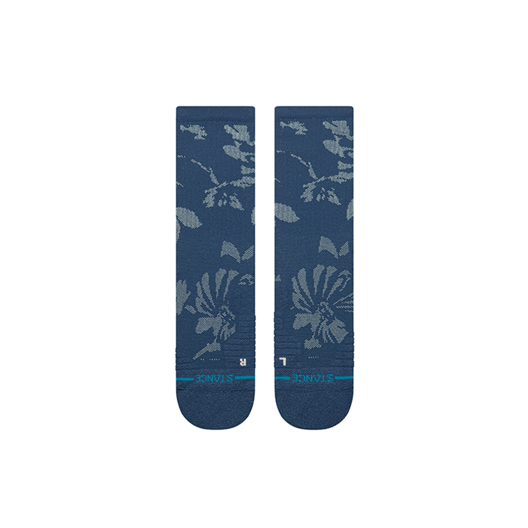 Stance Flora Scan Mid Ribbed Crew - Deep Teal
