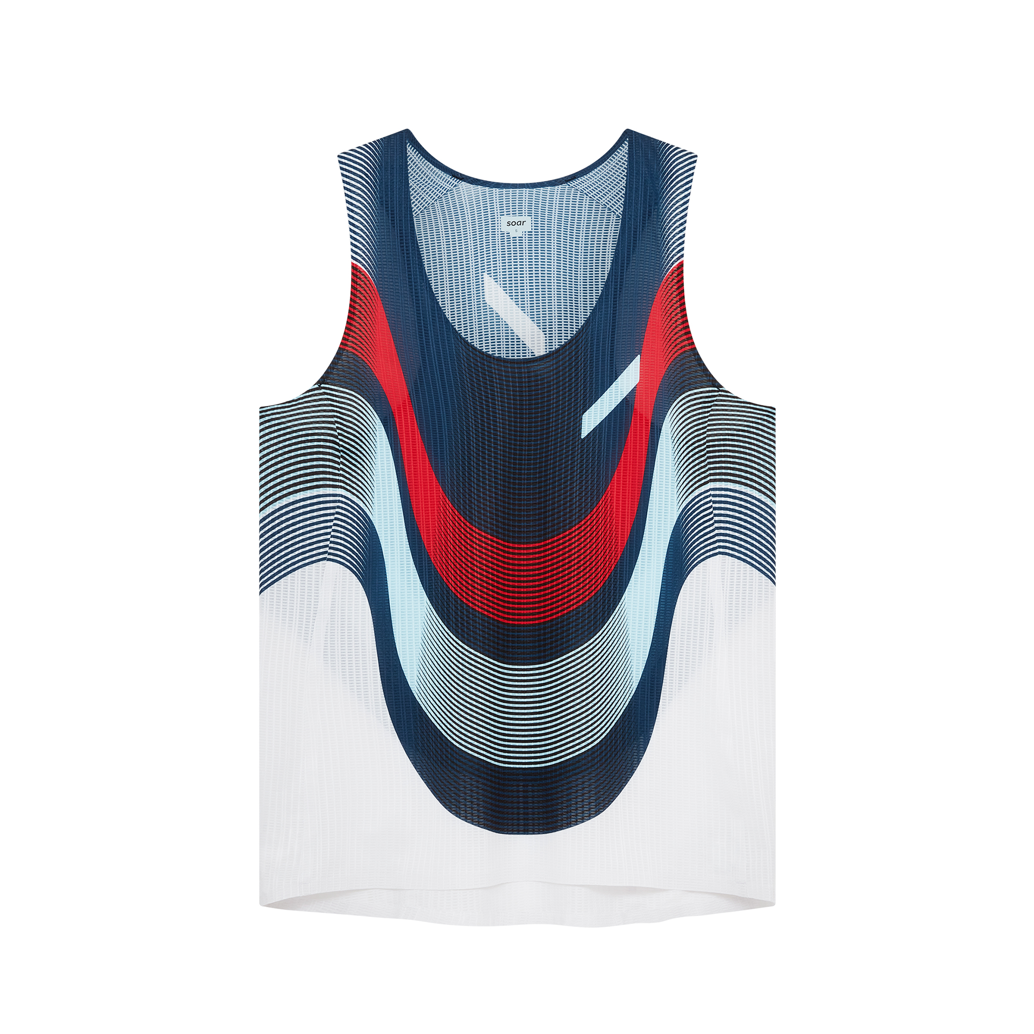 Soar Damen-Rennweste – Marine/Rot/Weiß – SS26