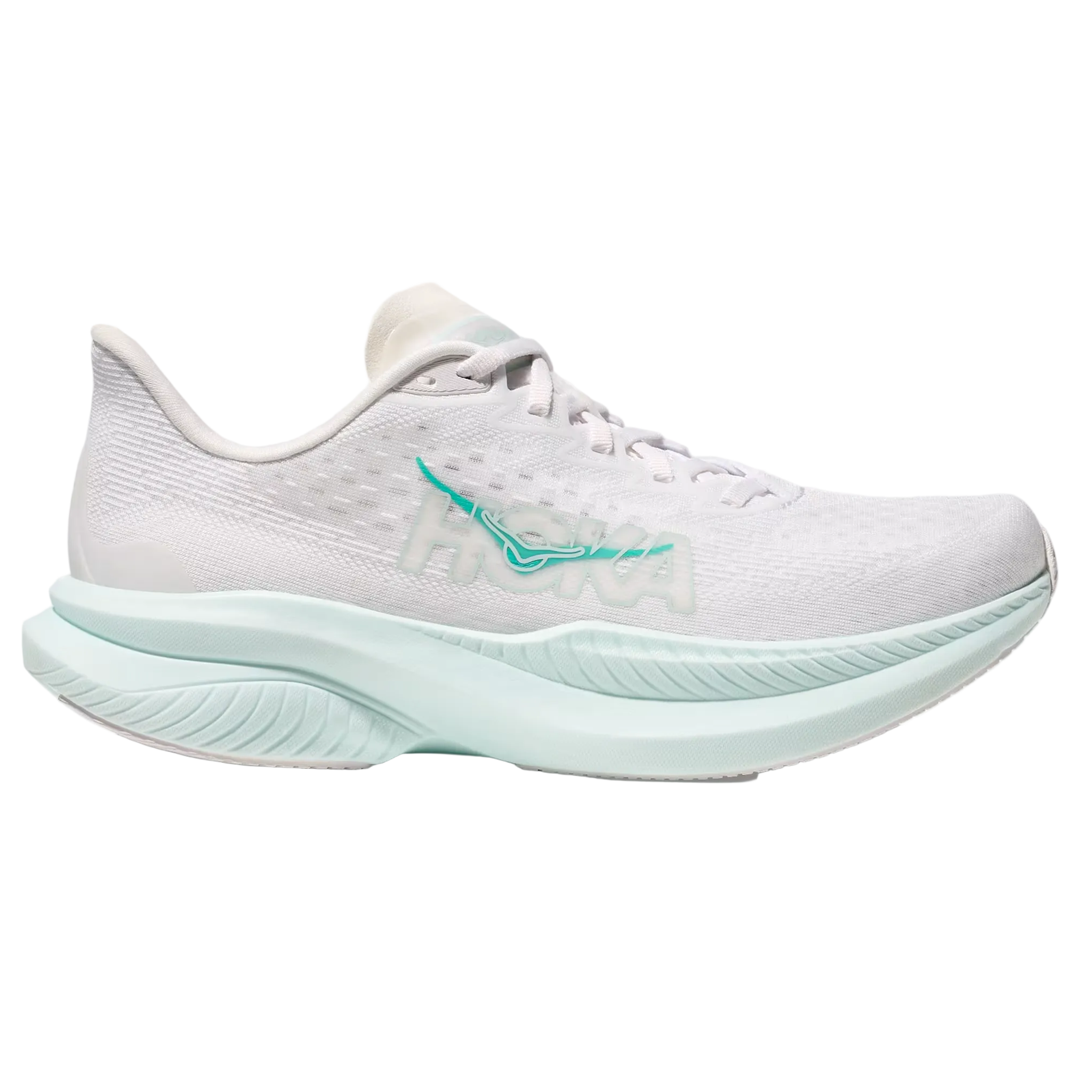 Hoka Womens Mach 6 - White/Droplet - Neutral
