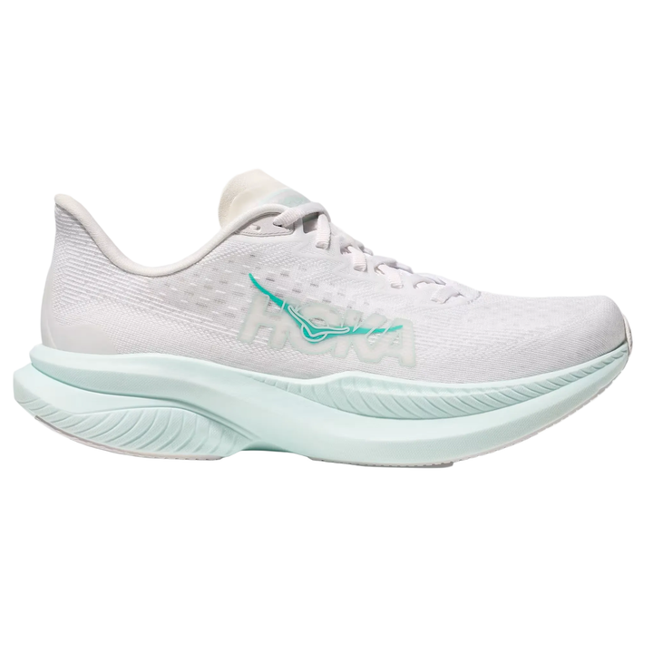 Hoka Womens Mach 6 - White/Droplet - Neutral
