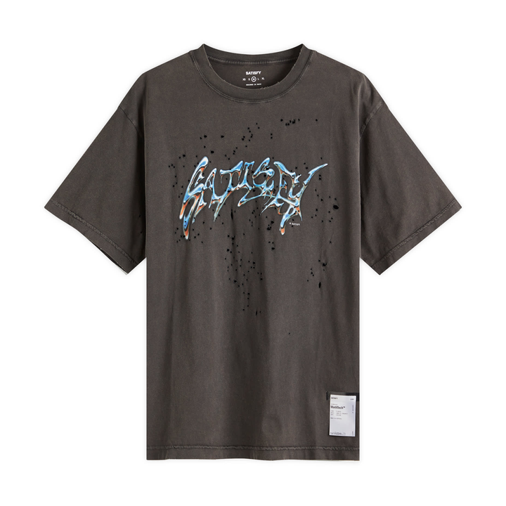 Satisfy Mens MothTech Tee - Aged Black