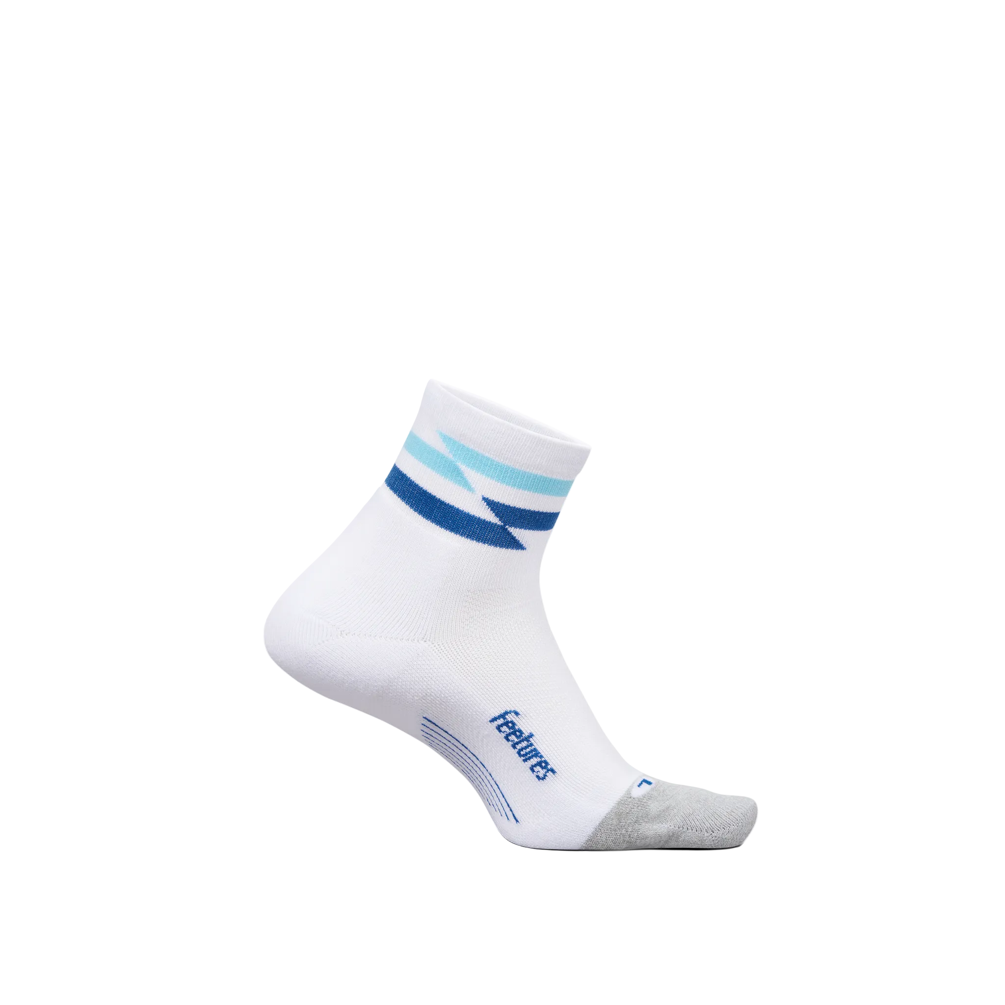 Feetures Elite Light Cushion Quarter - White Track - SS26