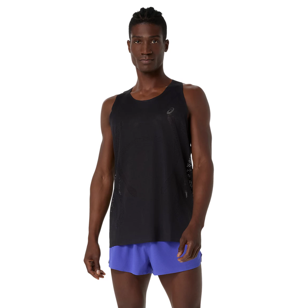 Asics Mens Metarun Singlet - Performance Black