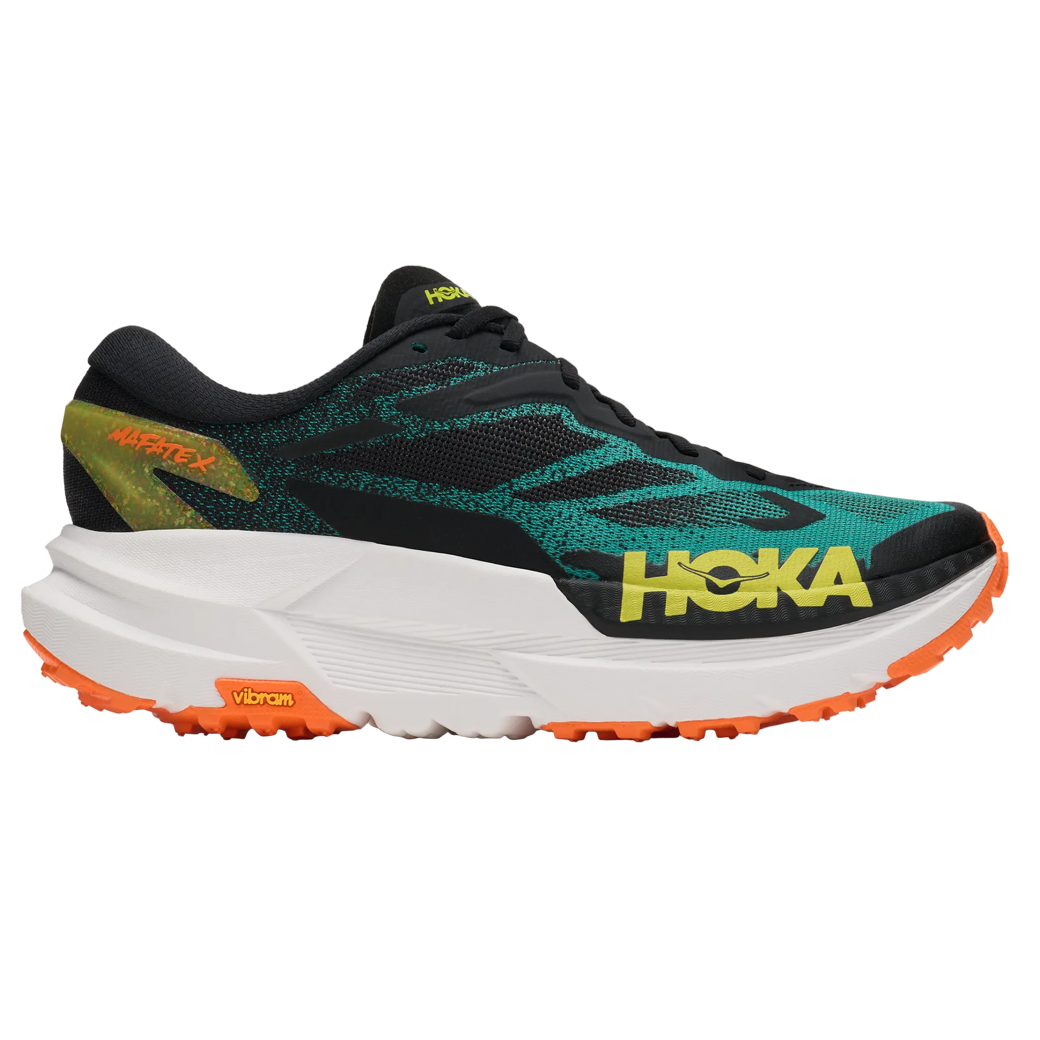 Hoka Mens Mafate X - Black/Electric Aqua - Trail - AW26