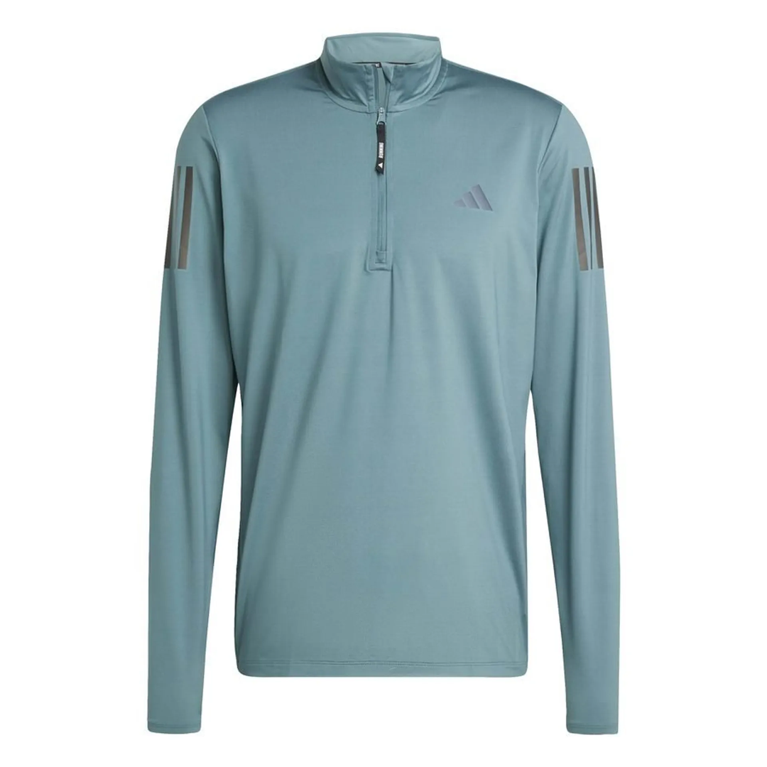 Adidas Mens Own the Run Half-Zip - Preloved Teal