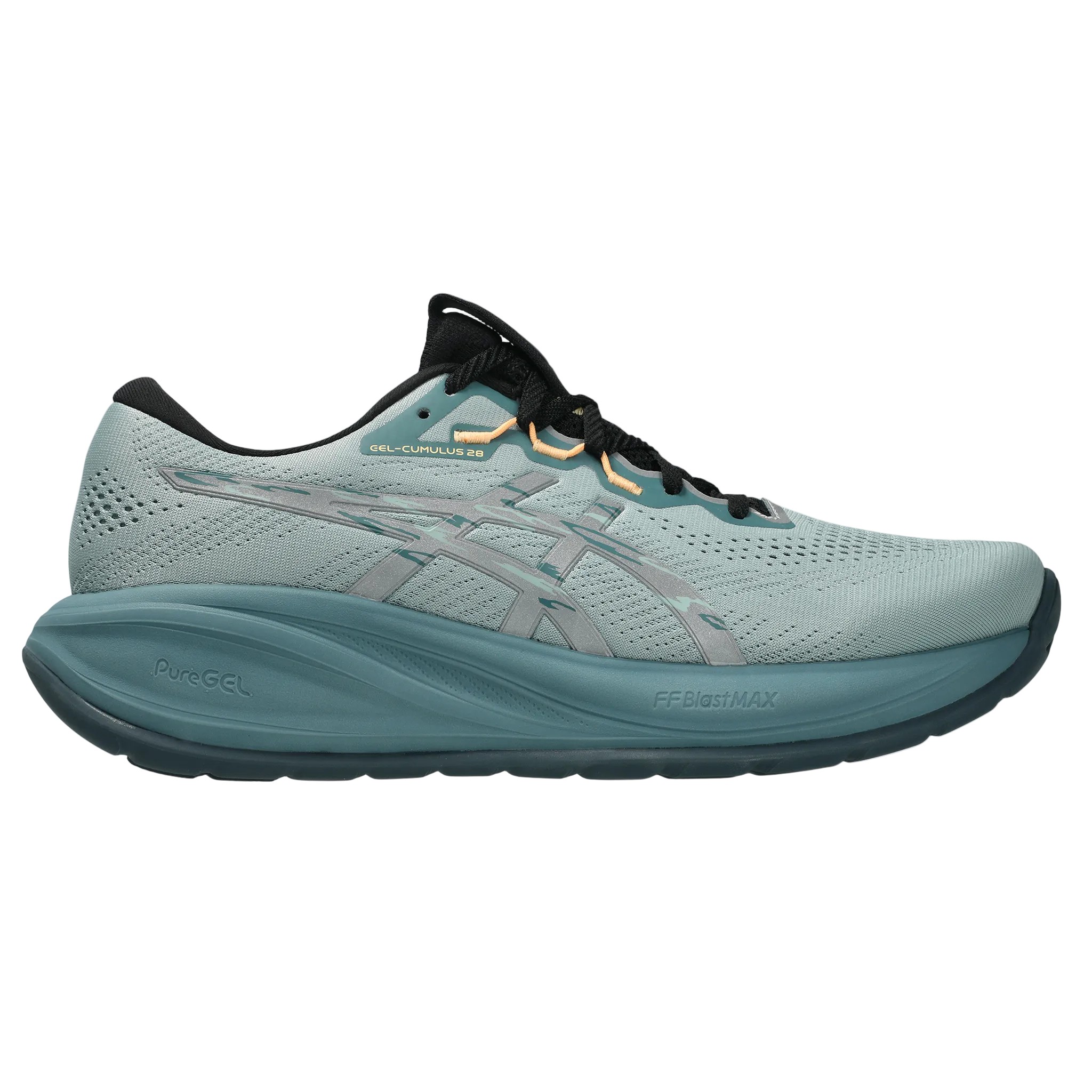 Asics Mens Gel Cumulus 28 Lite-Show - Lite-Show/Orange Glow - Neutral - AW26