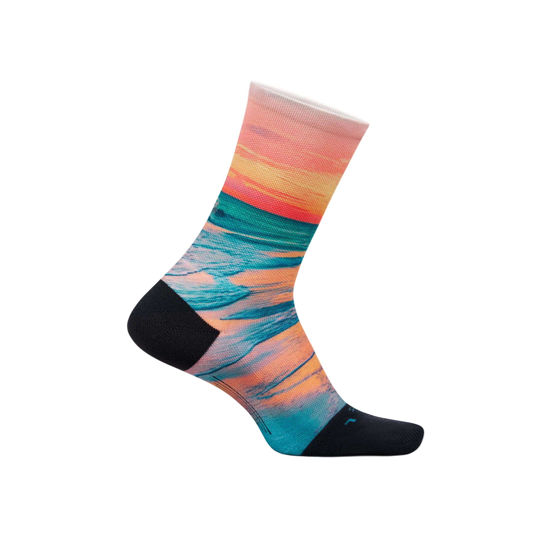 Feetures Elite Light Cushion Mini Crew - Landscape Ltd - Sunset Glow - SS26