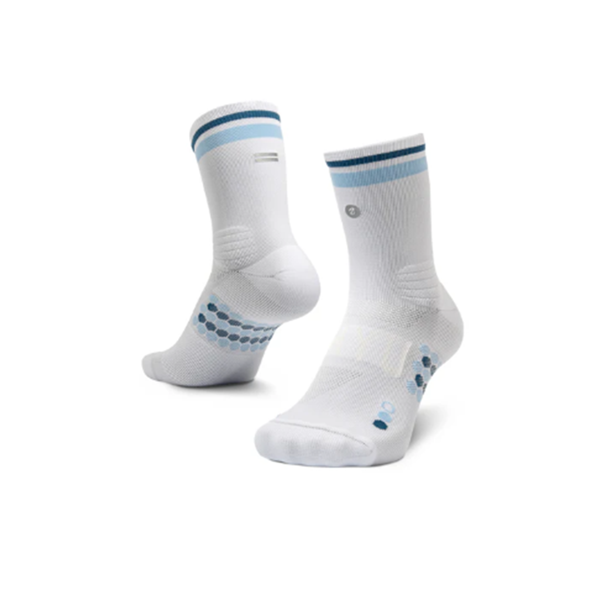 SHYU Racing Half Crew Socks - White/Chapel/Hill