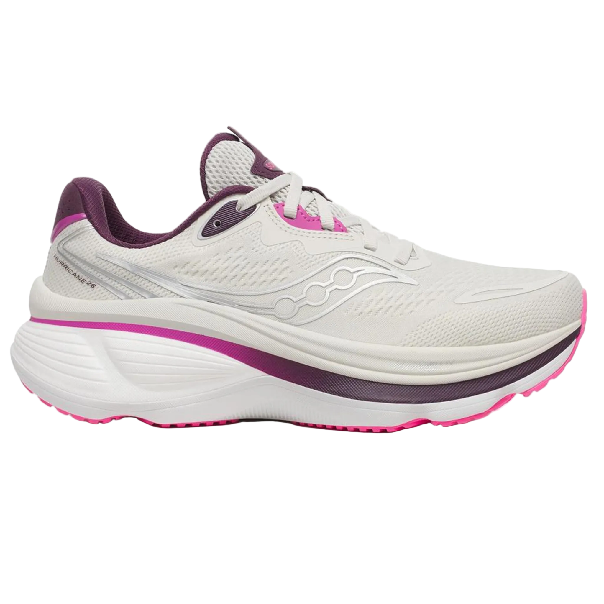 Saucony Womens Hurricane 26 - Quartz/Eggplant - Stability - AW26
