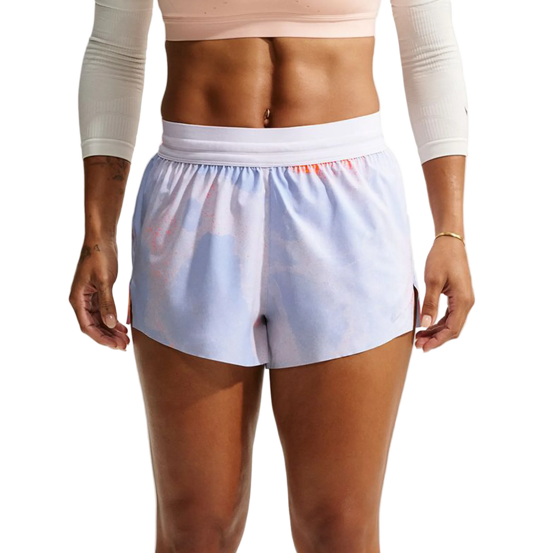Nike AeroSwift Women's Dri-FIT Mid-Rise 2.5" Brief Lined Running Shorts - Royal Pulse/Bleached Lilac - SU26