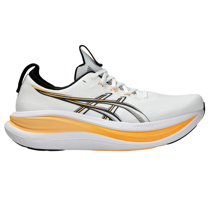 Asics Mens Gel Nimbus 28 Ignite - White/Stadium Orange - Neutral - AW26