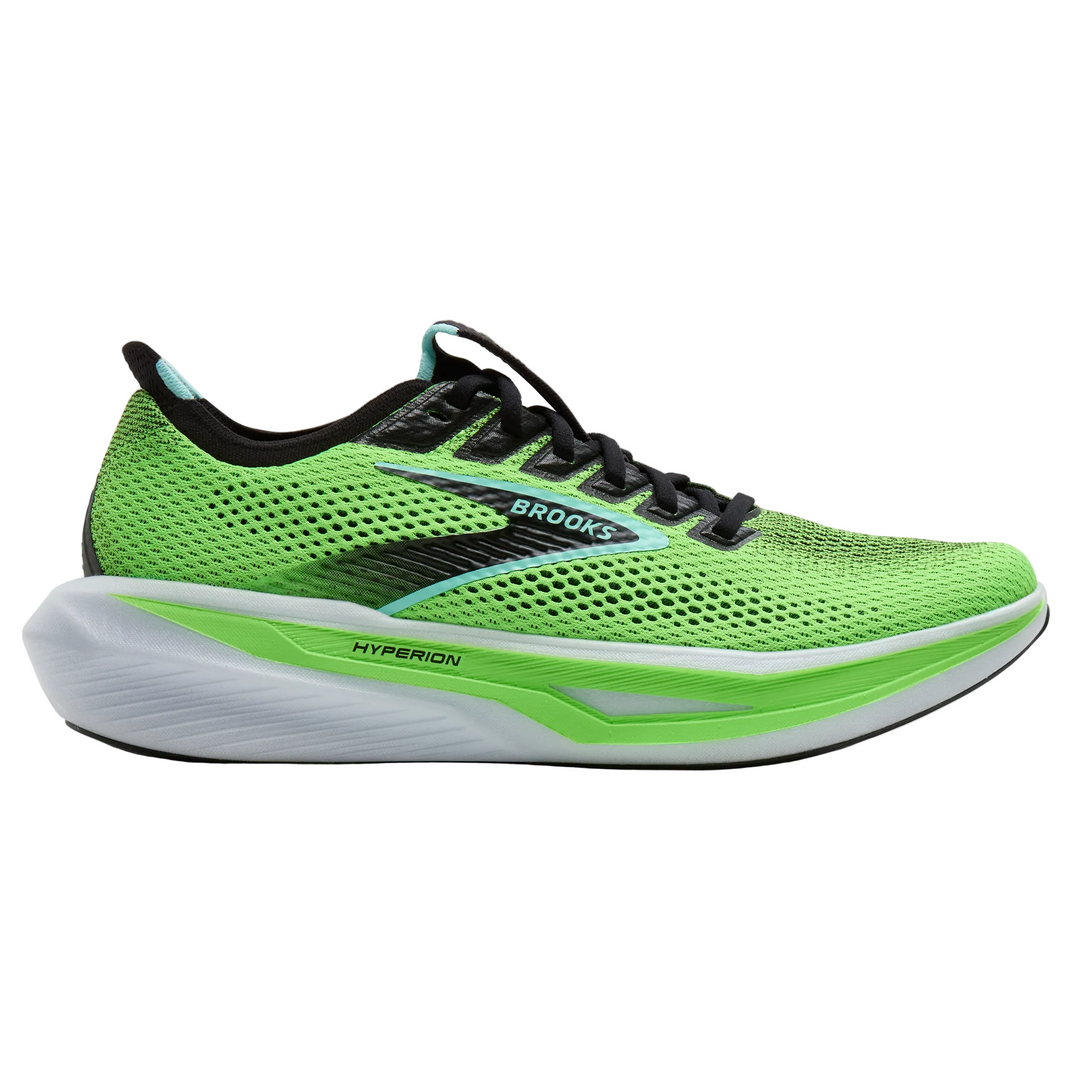 Brooks Mens Hyperion 3 - Green Gecko/Black/Blue - Neutral - SS26