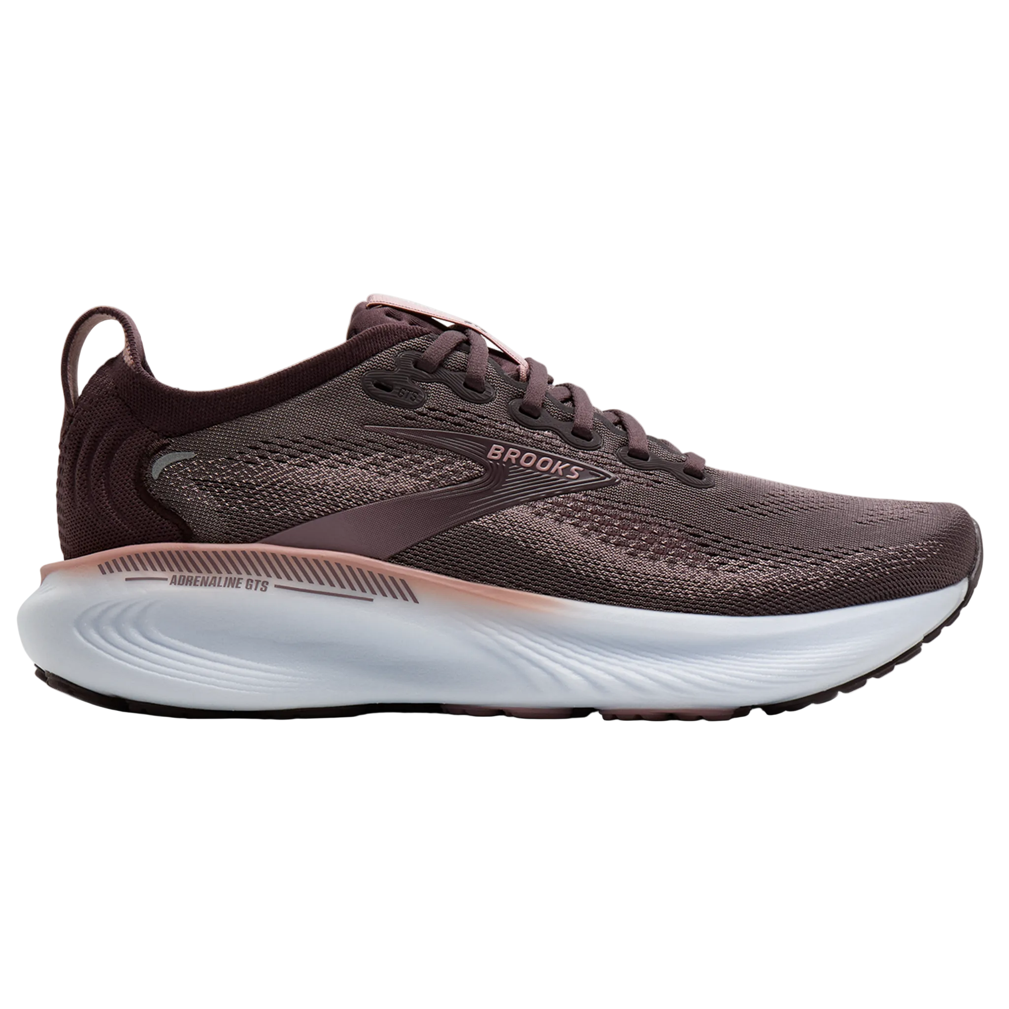 Brooks Womens Adrenaline GTS 25 - Raisin/Woodrose/White - Stability - AW26