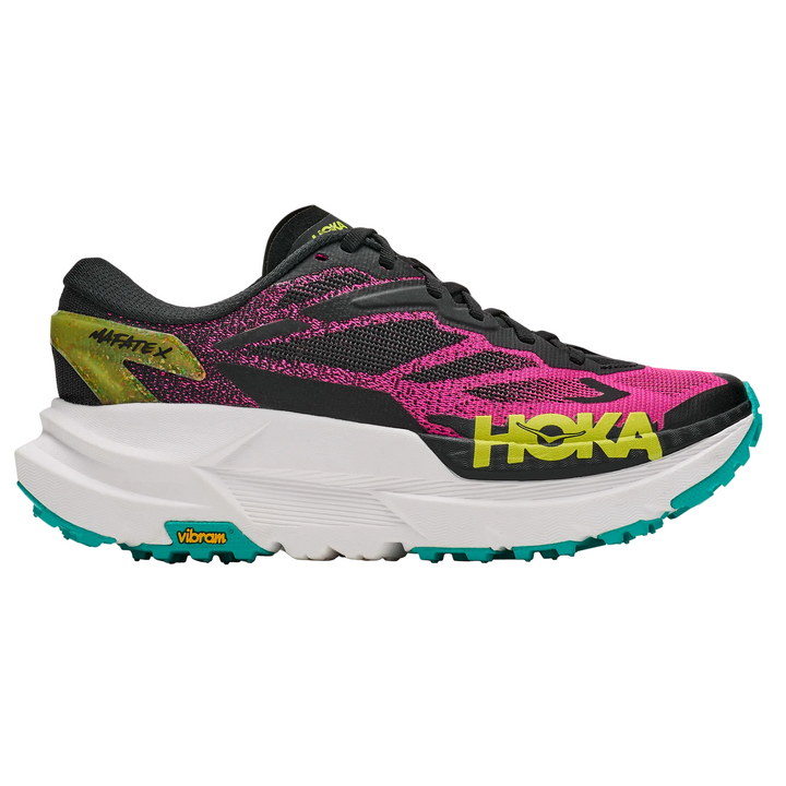 Hoka Womens Mafate X - Black/Neon Dragonfruit - Trail - AW26