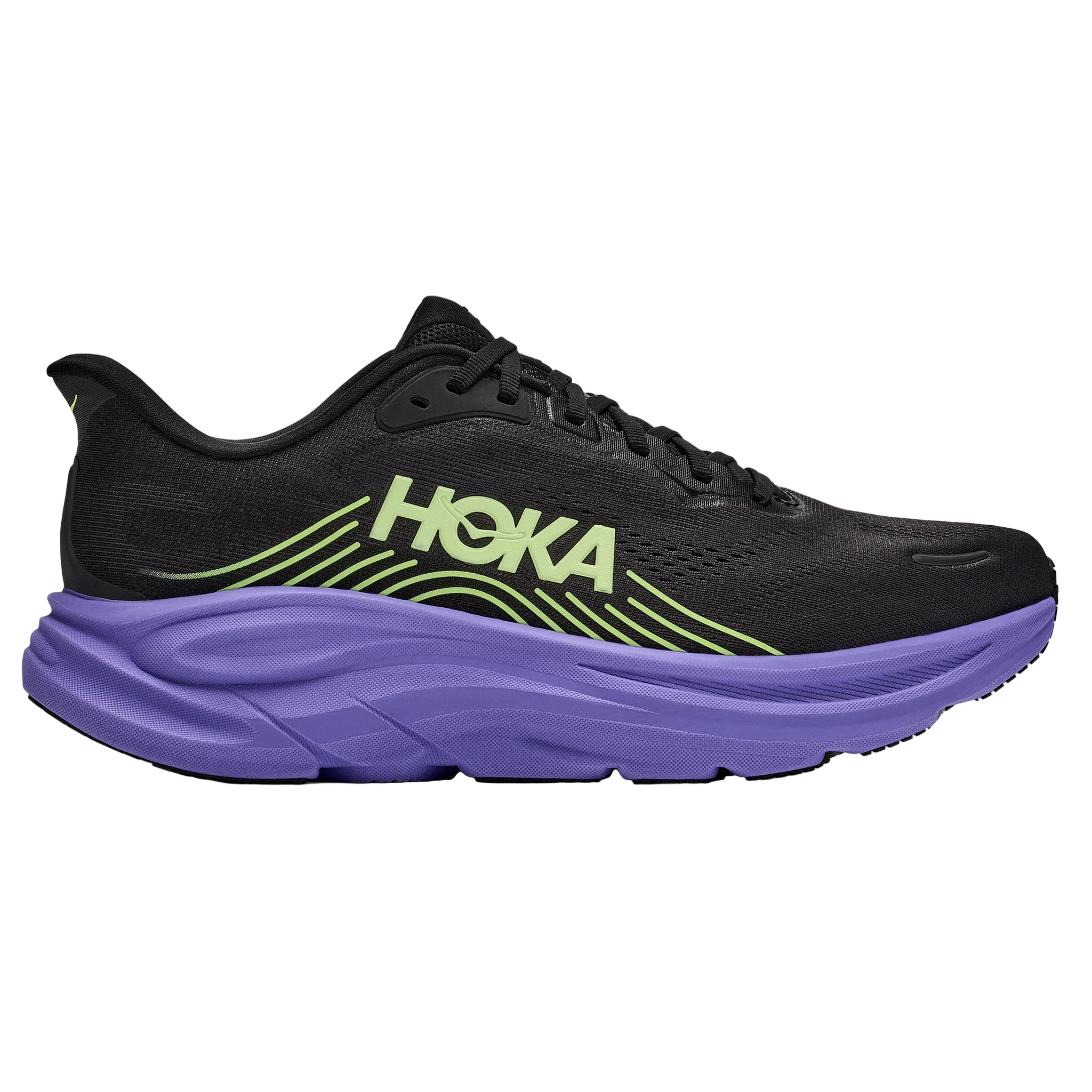 Hoka Mens Clifton 11 - Black/Neon Yuzu - Neutral - AW26