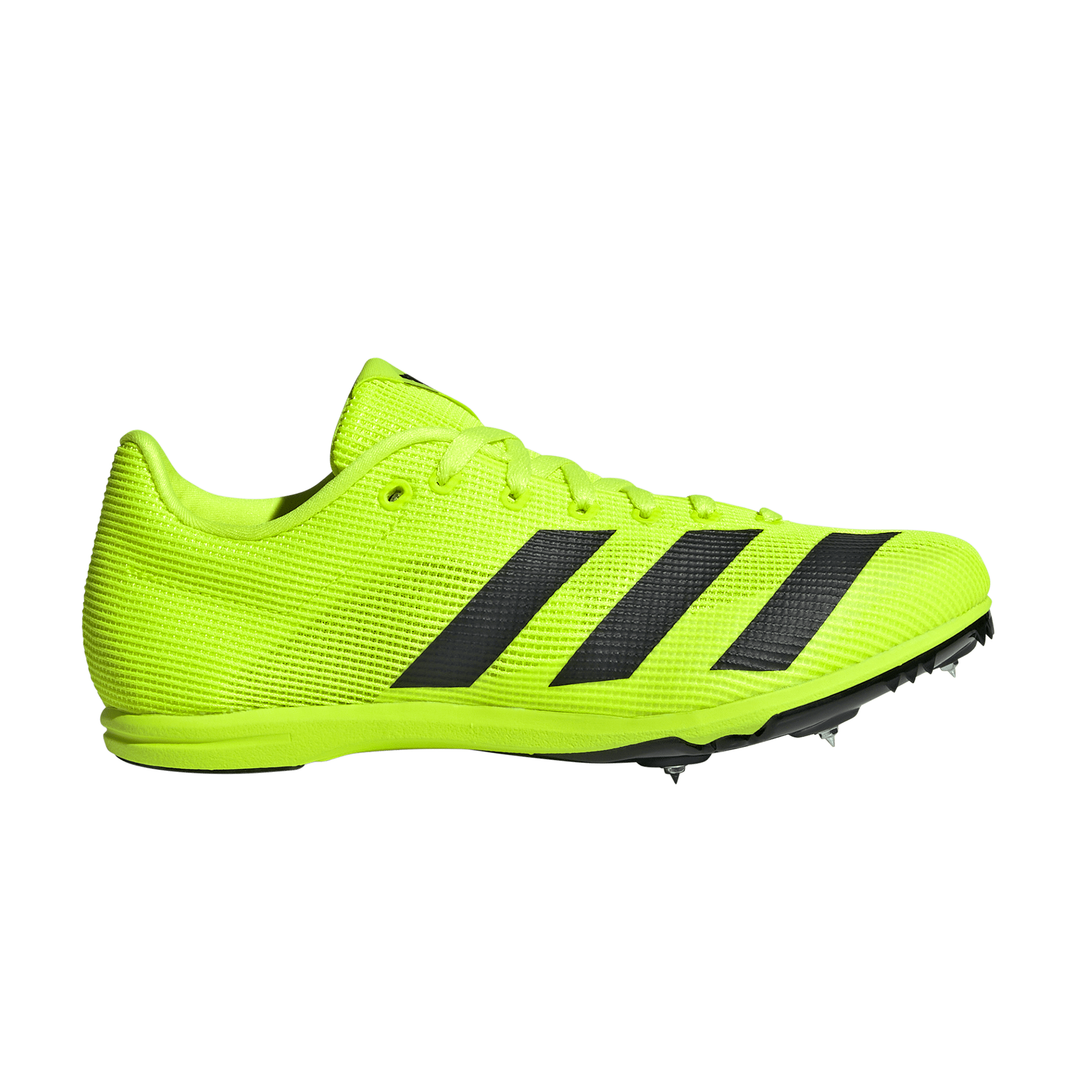 Adidas Allroundstar Junior Running Spikes - Lucid Lemon/Core Black/Silver Metallic - AW25