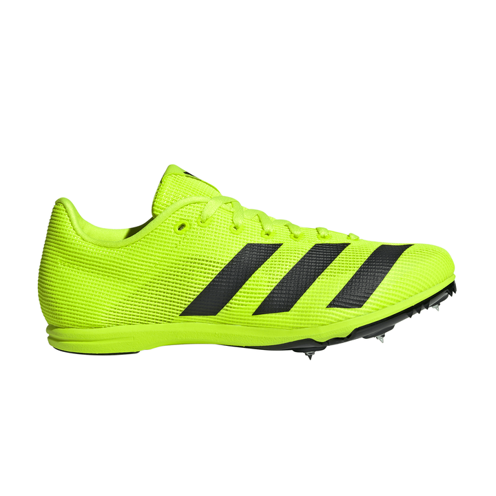 Adidas Allroundstar Junior Running Spikes - Lucid Lemon/Core Black/Silver Metallic - AW25