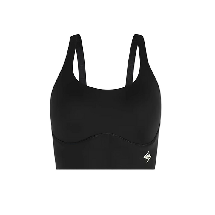 247 Represent Womens Mid Impact Sports Bra - Black - AW26