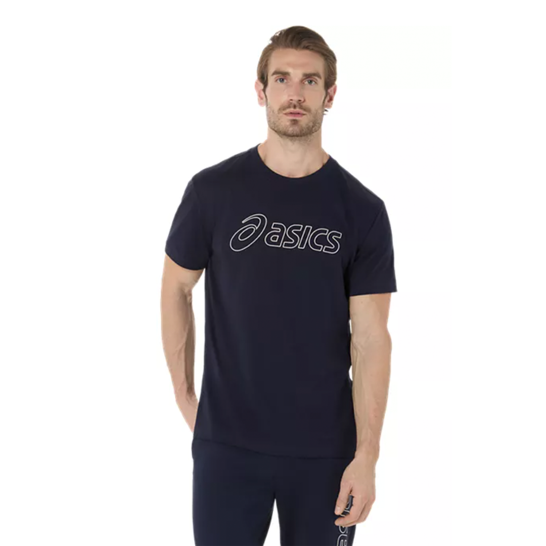 Asics Mens Logo SS Tee - Midnight/Birch