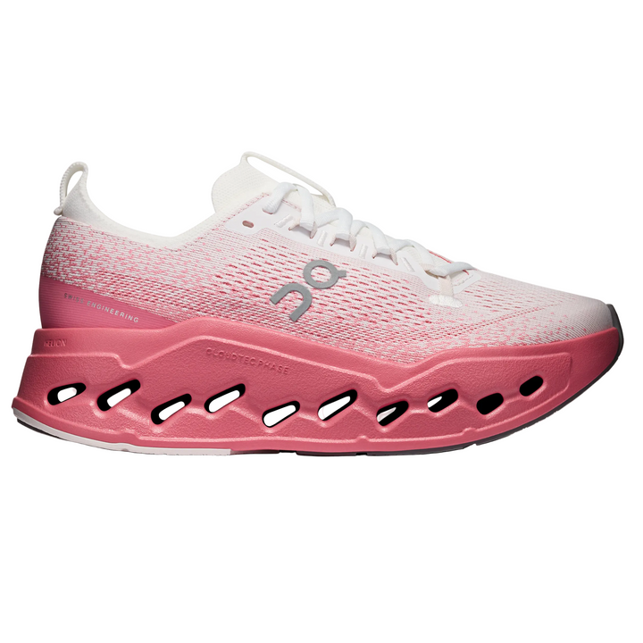 ON Womens Cloudsurfer Max - White/Camellia - AW26