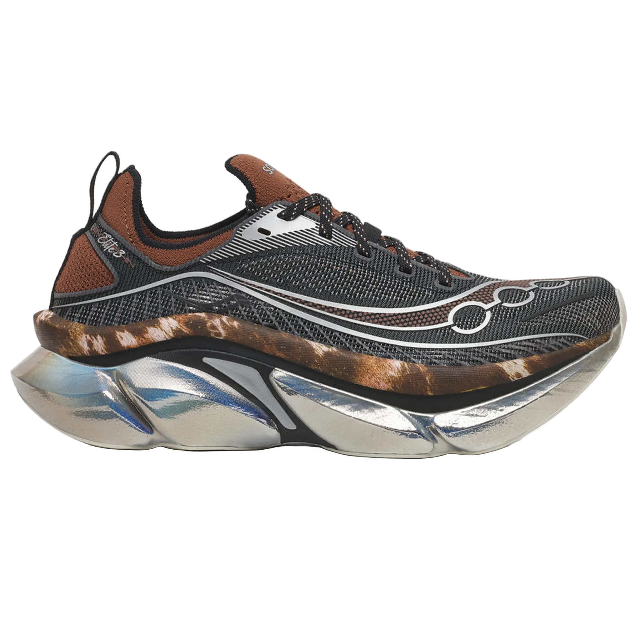 Saucony Unisex Endorphin Elite 3 - Black/Chrome - Neutral - AW26