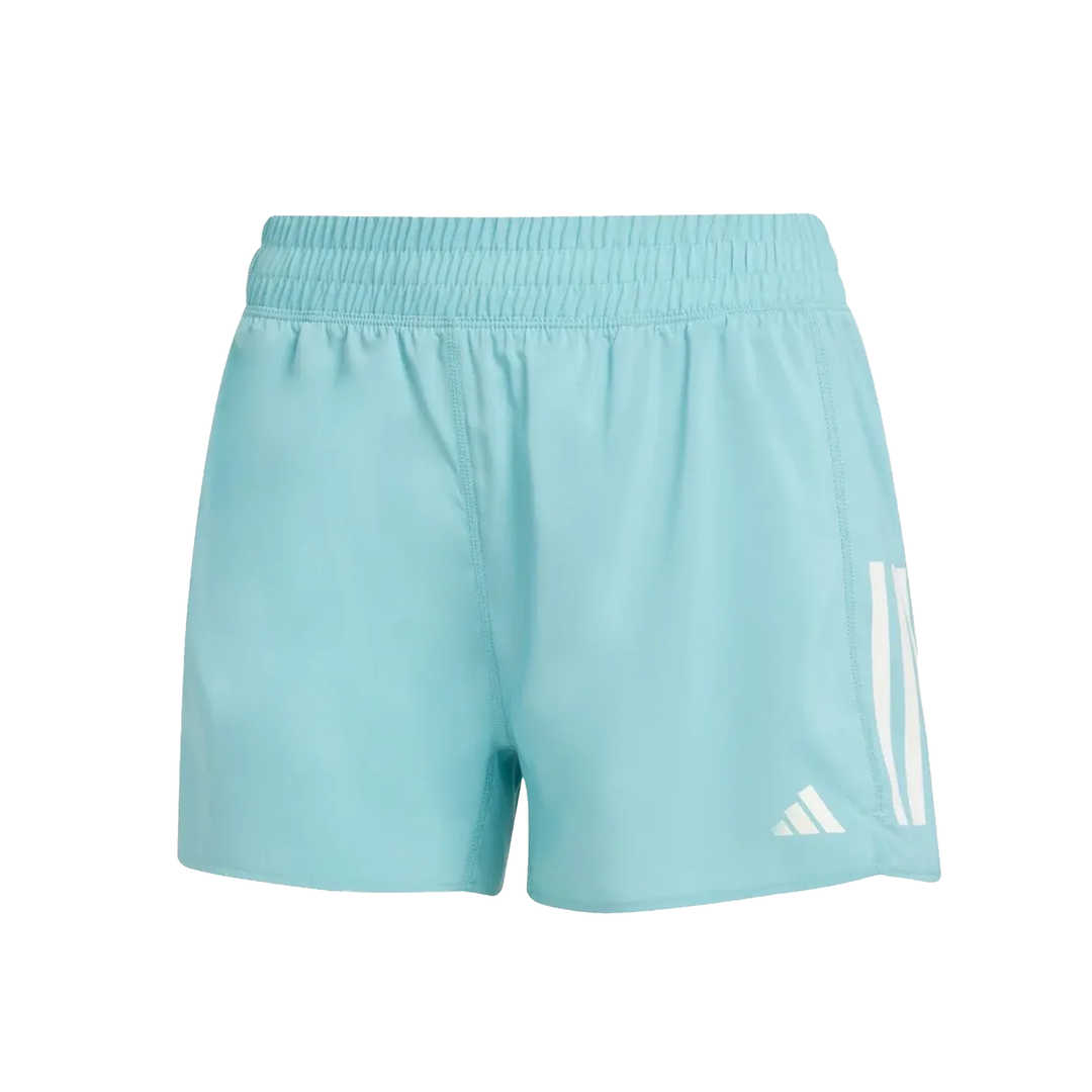 Adidas Womens Own The Run 4" Shorts - Mint