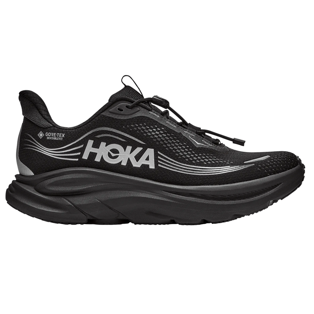 Hoka Womens Clifton 11 GTX Wide - Black/Black - Neutral - AW26