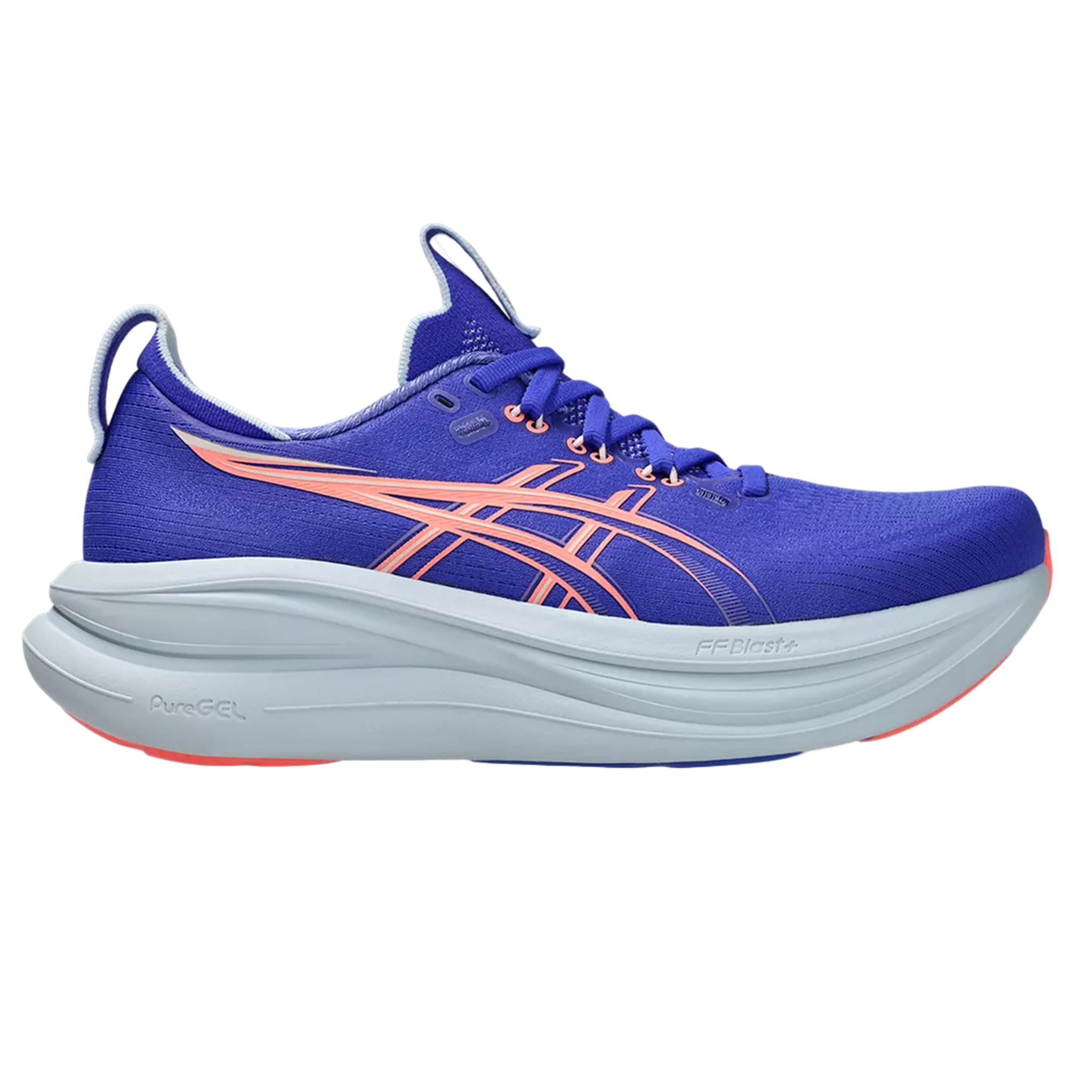 Asics Womens Gel Nimbus 28 - Cobalt Burst/Sun Coral - Neutral - SS26